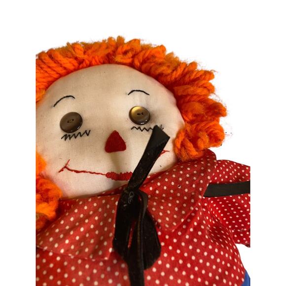 Vintage Handmade Spirit Raggedy Andy Doll 22" Creepy - Picture 3 of 8